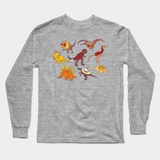 Foodie Dino Lover Long Sleeve T-Shirt